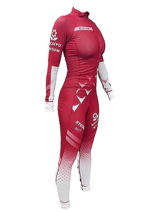 Комбинезон гоночный Bivium ФЛГР Спринт жен. белый_красный