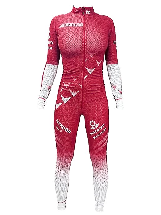 Комбинезон гоночный Bivium ФЛГР Спринт жен. белый_красный
