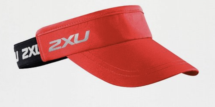 Козырек для бега 2XU комбинированный FSC/BLK Красный/Чёрный OSFA UQ2399f в Твери