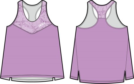 Майка KV+ ARENA running top woman, lilac 23SW02.12