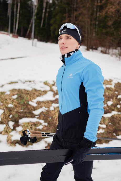 Костюм тренировочный Nordski Pro Light Blue/Black NSM566284/NSM520100 в Твери