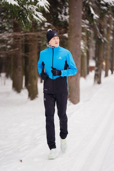 Костюм тренировочный Nordski Pro Light Blue/Black NSM566284/NSM520100 в Твери