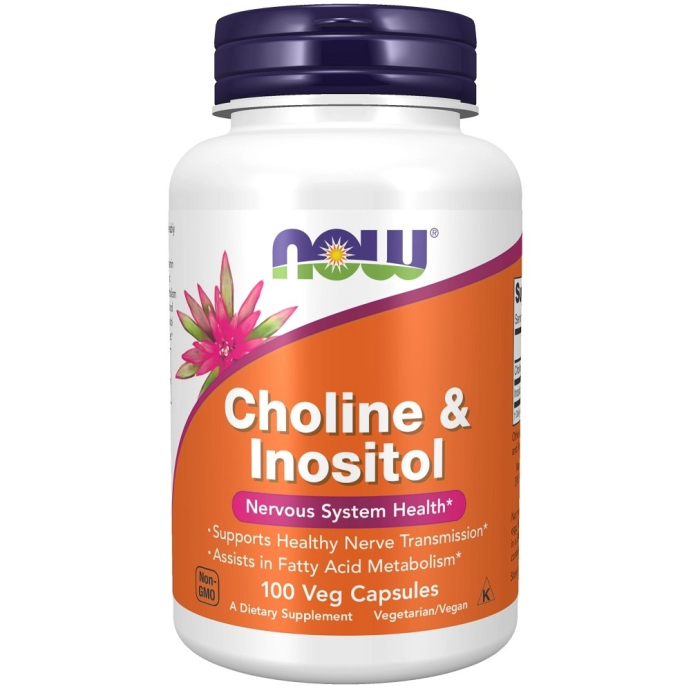 Холин Инозитол NOW Choline Inositol 100 капс.