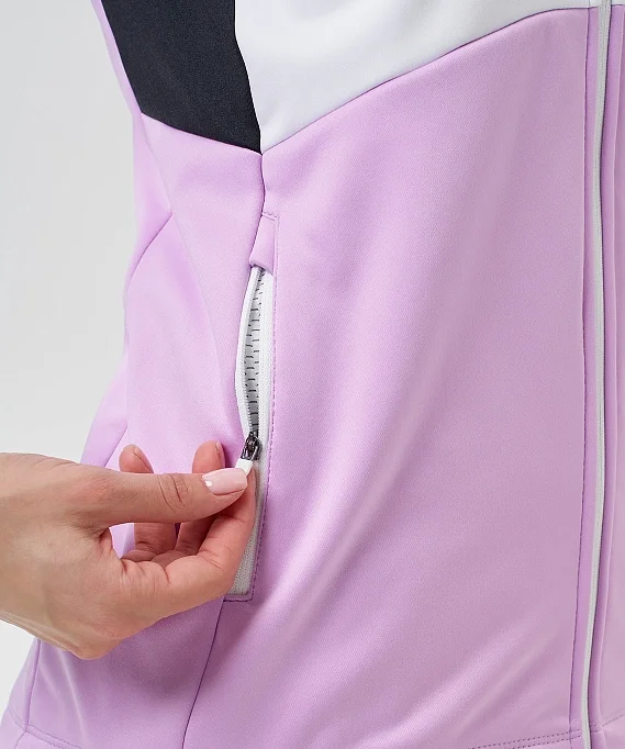 Тренировочная куртка Nordski Advance White/Orchid/Black W NSW645389