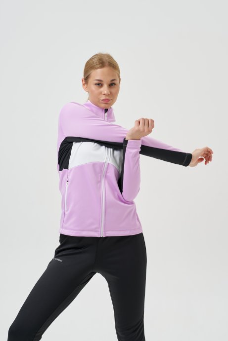 Тренировочная куртка Nordski Advance White/Orchid/Black W NSW645389