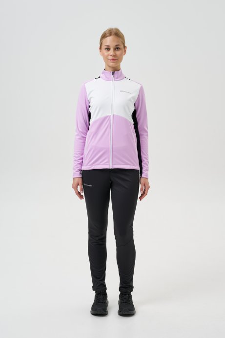 Тренировочная куртка Nordski Advance White/Orchid/Black W NSW645389