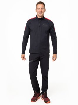 Термокофта MOAX на молнии 1/2 Uhta муж. MX2361/10000 чёрный