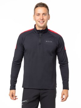 Термокофта MOAX на молнии 1/2 Uhta муж. MX2361/10000 чёрный