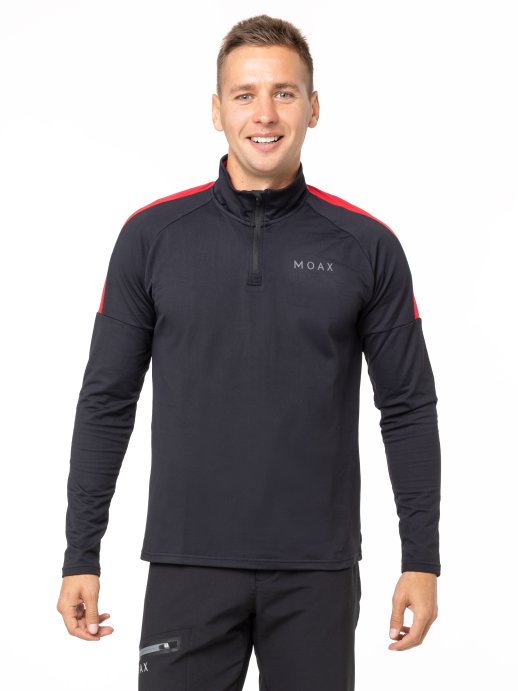 Термокофта MOAX на молнии 1/2 Uhta муж. MX2361/10000 чёрный