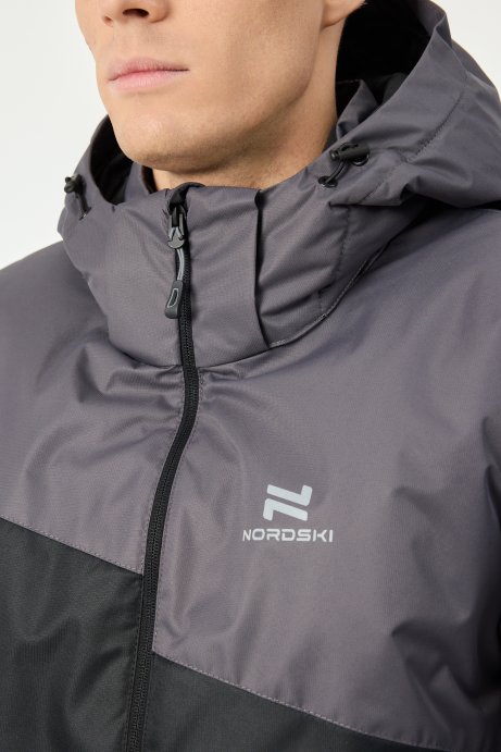 Утепленная куртка Nordski Active Grey/Black NSM346202