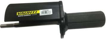 Ось с рукояткой и защитным кожухом для роторных щеток VAUHTI EV115-01703 100 мм
