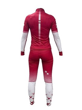 Костюм гоночный Bivium ФЛГР "Энергия 3.0" жен. белый_красный