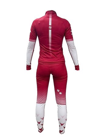 Костюм гоночный Bivium ФЛГР "Энергия 3.0" жен. белый_красный