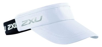 Козырек для бега 2XU комбинированный WHT/BLK Белый/Черный OSFA UQ2399f
