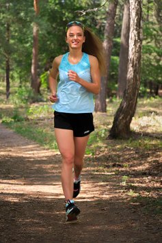 Майка KV+ ARENA running top woman,turquoise 23SW02.2