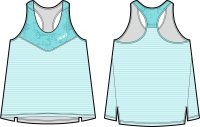 Майка KV+ ARENA running top woman,turquoise 23SW02.2