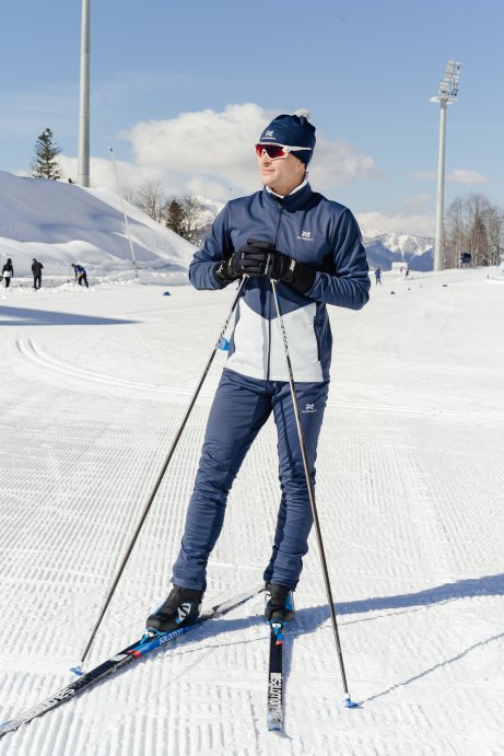 Костюм тренировочный Nordski Pro Blue/Pearl Blue NSM566019/NSM520125 в Твери