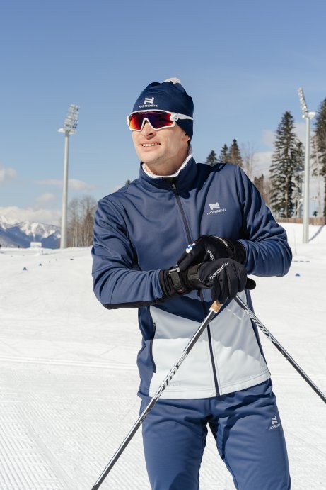 Костюм тренировочный Nordski Pro Blue/Pearl Blue NSM566019/NSM520125 в Твери