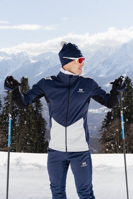 Костюм тренировочный Nordski Pro Blue/Pearl Blue NSM566019/NSM520125 в Твери