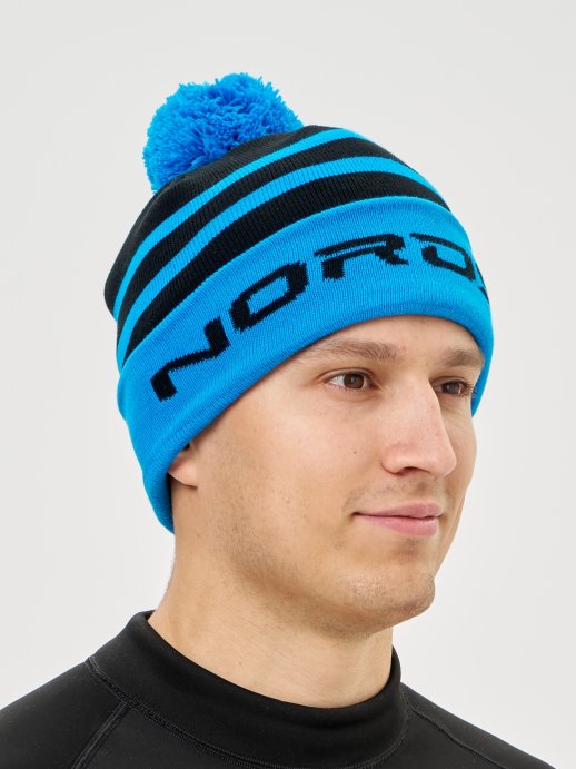 Шапка Nordski Winter Black/Light Blue NSV727179