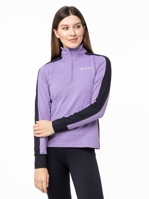 Термокофта MOAX на молнии 1/2 Uhta жен. MX2362/80510 лаванда