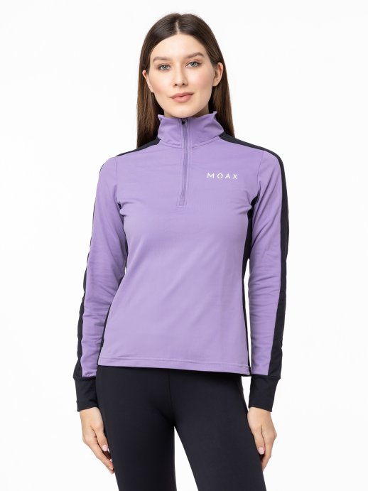 Термокофта MOAX на молнии 1/2 Uhta жен. MX2362/80510 лаванда