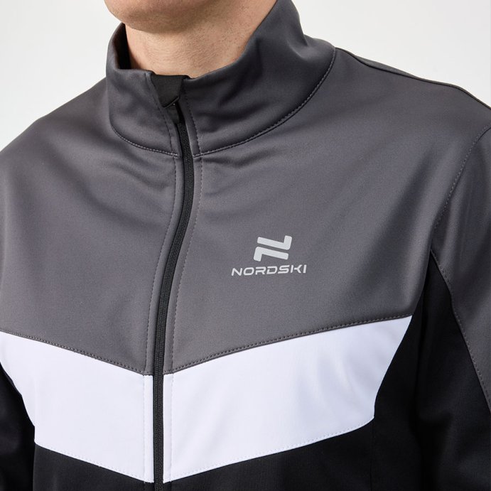 Костюм разминочный Nordski Base Grey/Black NSM815202 в Мурманске