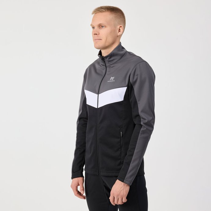 Костюм разминочный Nordski Base Grey/Black NSM815202 в Мурманске