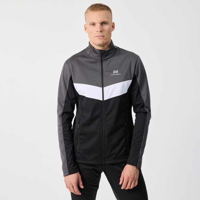 Костюм разминочный Nordski Base Grey/Black NSM815202 в Мурманске