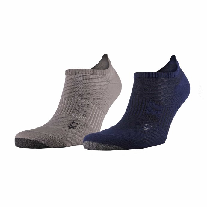 Носки спортивные Moretan MULTISPORT LOW (2 ПАРЫ: темно-синие+серые)