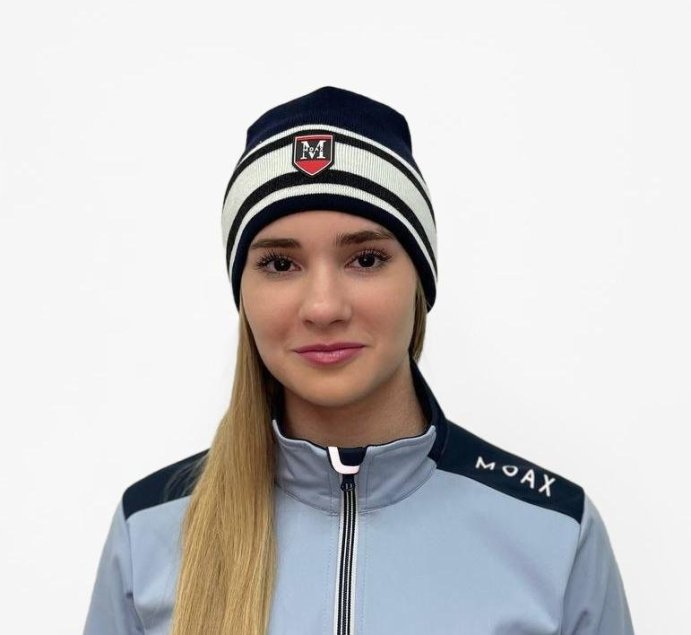 Шапка MOAX Tradition 46574M/75105 синий/белый 58 в Твери