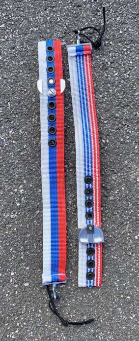 Антабочный ремень + антабка триколор (металическая антабка)