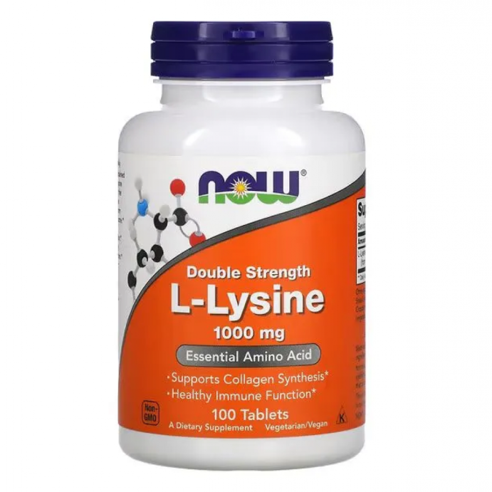 Лизин NOW L-Lysin 1000мг 100 таб.