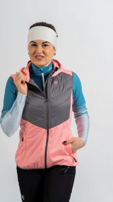 Жилет NONAME HYBRID VEST 24 WOS SALMON ROSE/GREY