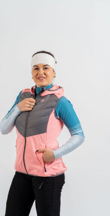 Жилет NONAME HYBRID VEST 24 WOS SALMON ROSE/GREY