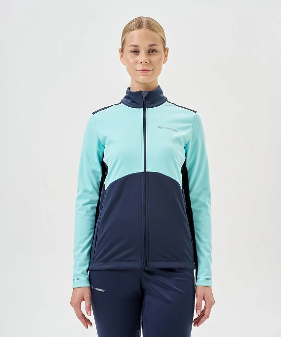 Тренировочная куртка Nordski Advance Mint/Blueberry W NSW645531