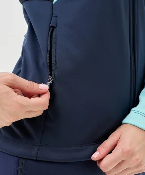 Тренировочная куртка Nordski Advance Mint/Blueberry W NSW645531