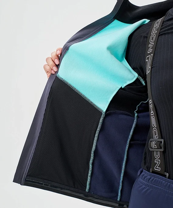 Тренировочная куртка Nordski Advance Mint/Blueberry W NSW645531