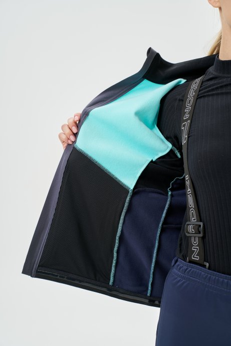 Тренировочная куртка Nordski Advance Mint/Blueberry W NSW645531