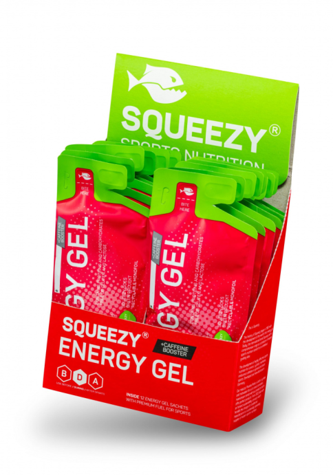 Гели энергетические с кофеином ENERGY SUPER Gel squeezy 12шт. по 33гр. (Лимон) в Санкт-Петербурге