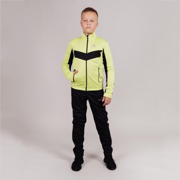 Разминочная куртка Nordski Jr.Base Lime/Black NSJ812180