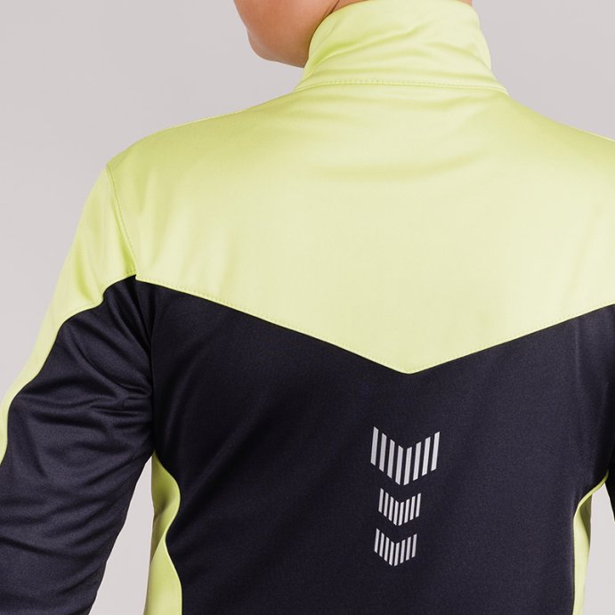 Разминочная куртка Nordski Jr.Base Lime/Black NSJ812180