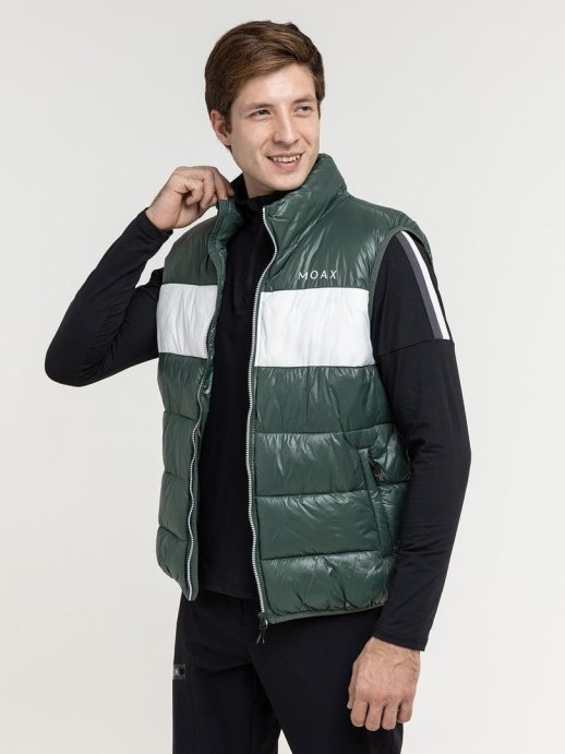 Жилет утепл. MOAX Igora муж. MX414211/20600 темно-зеленый
