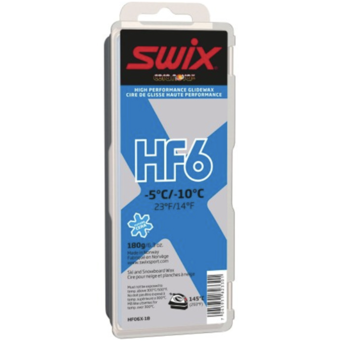 ПАРАФИН SWIX HF6 Blue -6C/-12C 180 гр