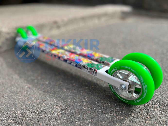 ЛЫЖЕРОЛЛЕРЫ ROLL`X SKATE TEAM EDITION зелен. колеса, керам.подшипники