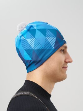Гоночная шапка Nordski Race Bom Blue NSV734125