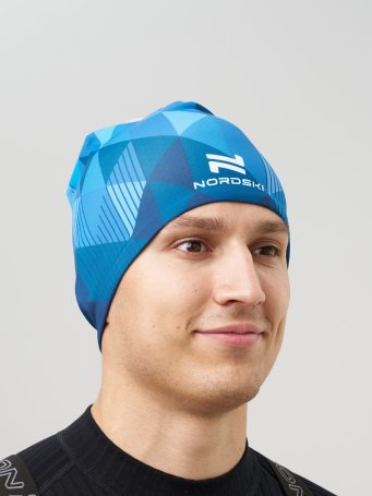Гоночная шапка Nordski Race Bom Blue NSV734125