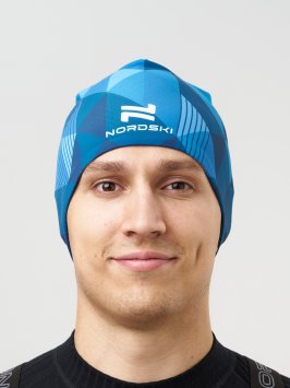 Гоночная шапка Nordski Race Bom Blue NSV734125