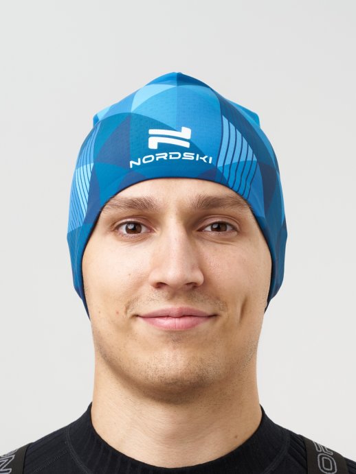 Гоночная шапка Nordski Race Bom Blue NSV734125