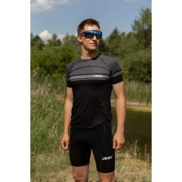 Шорты KV+ ARENA shorts stretch man, black 21S04.1
